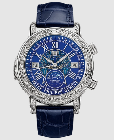 Review Patek Philippe Grand Complications Sky Moon Tourbillon 6002 Replica Watch 6002G-001